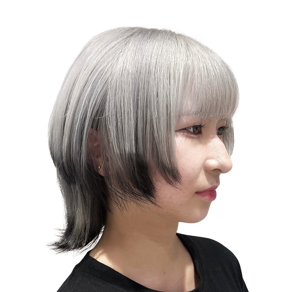 ツートーン シルバー×フェイクブラック | オルディーブブランド ヘア